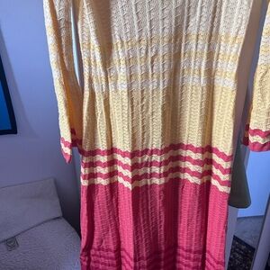 Colorful Striped Knit Dress